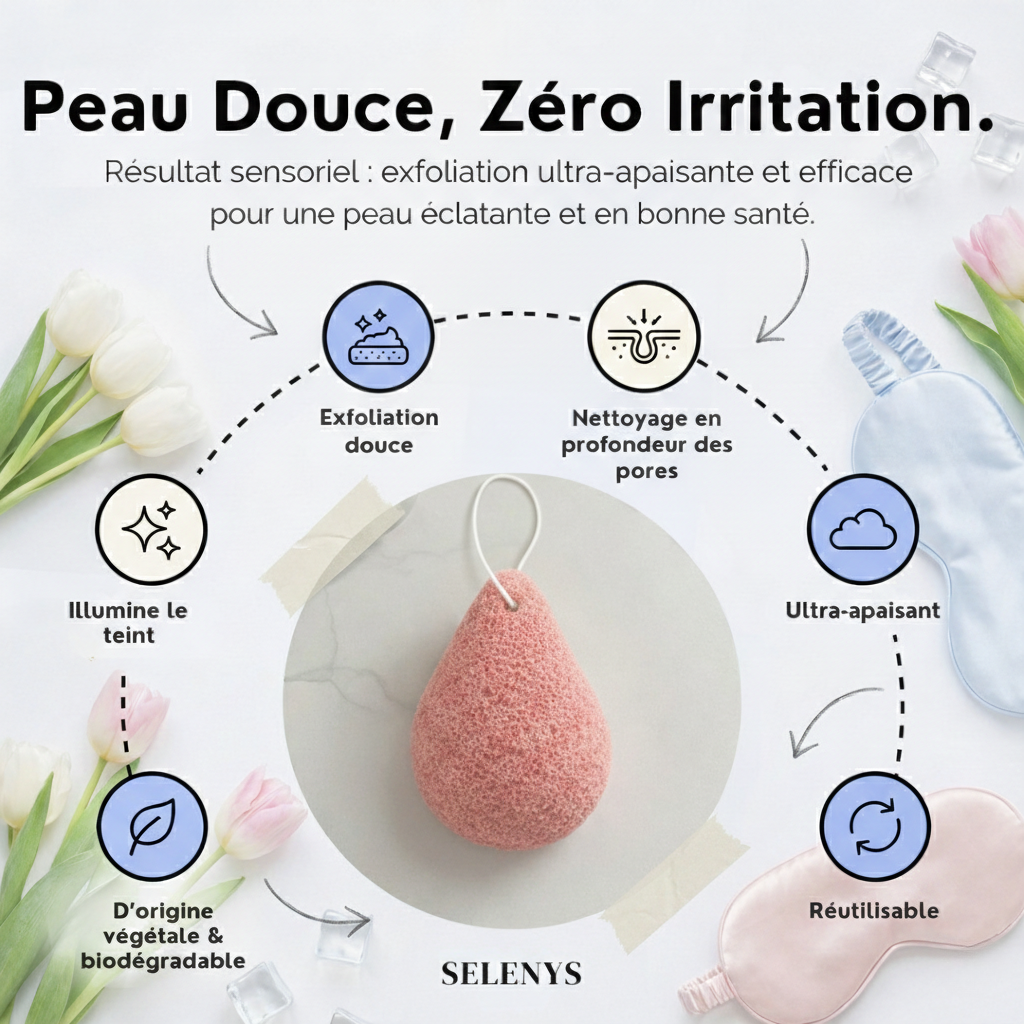 Selenys™ Éponge Konjac Infusée